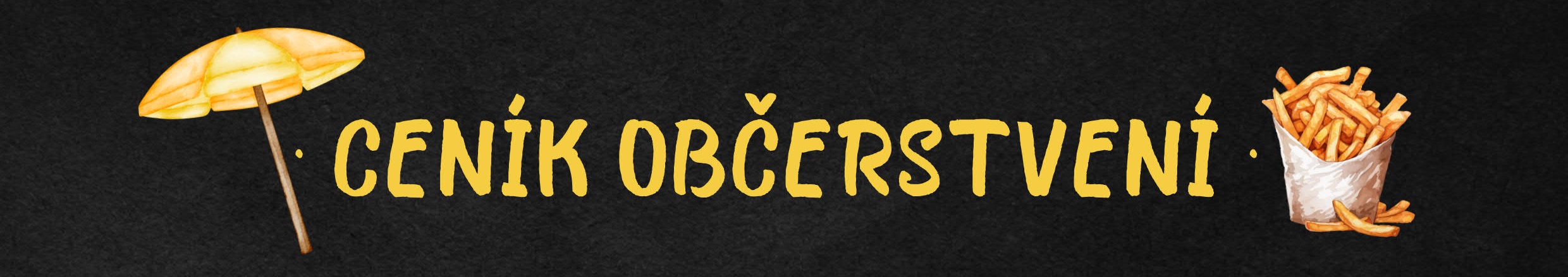 Ceník občerstvení