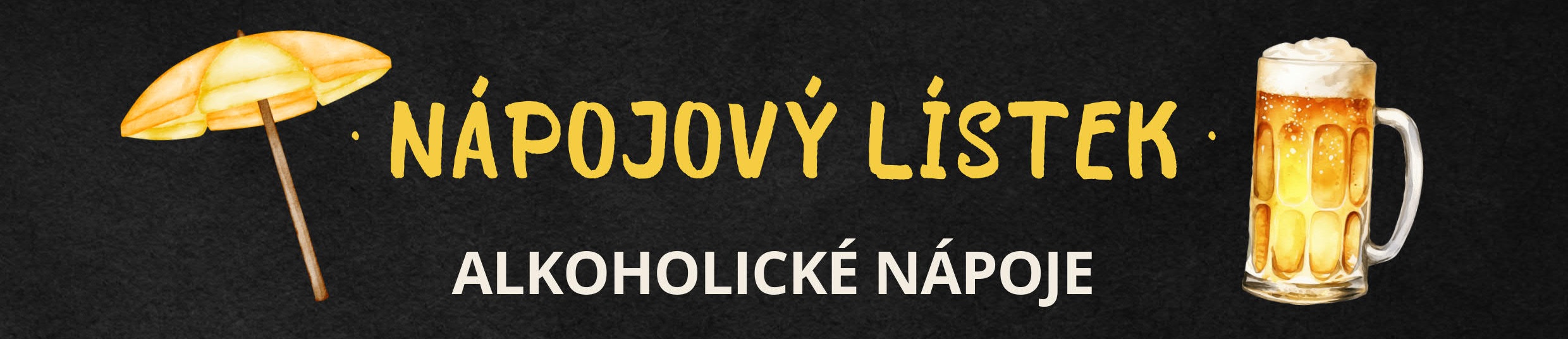 Nápojový lístek pivo