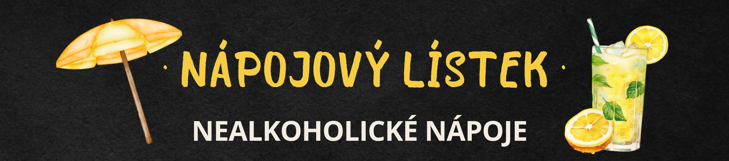 Nápojový lístek Nealko