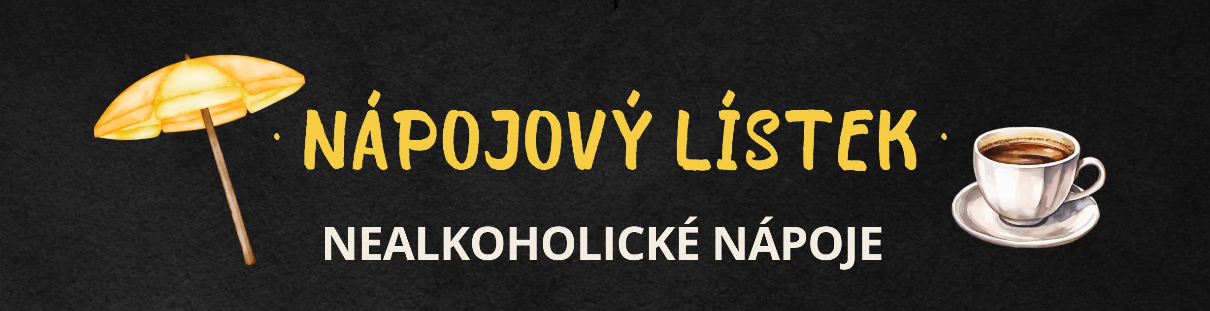 Nápojový lístek nealko káva